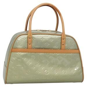 LOUIS VUITTON Monogram Vernis Tompkins Square Hand Bag Gris M91150